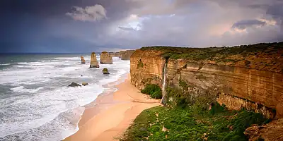 Twelve Apostles limestone formations along the Great Ocean Road, Victoria, Australia